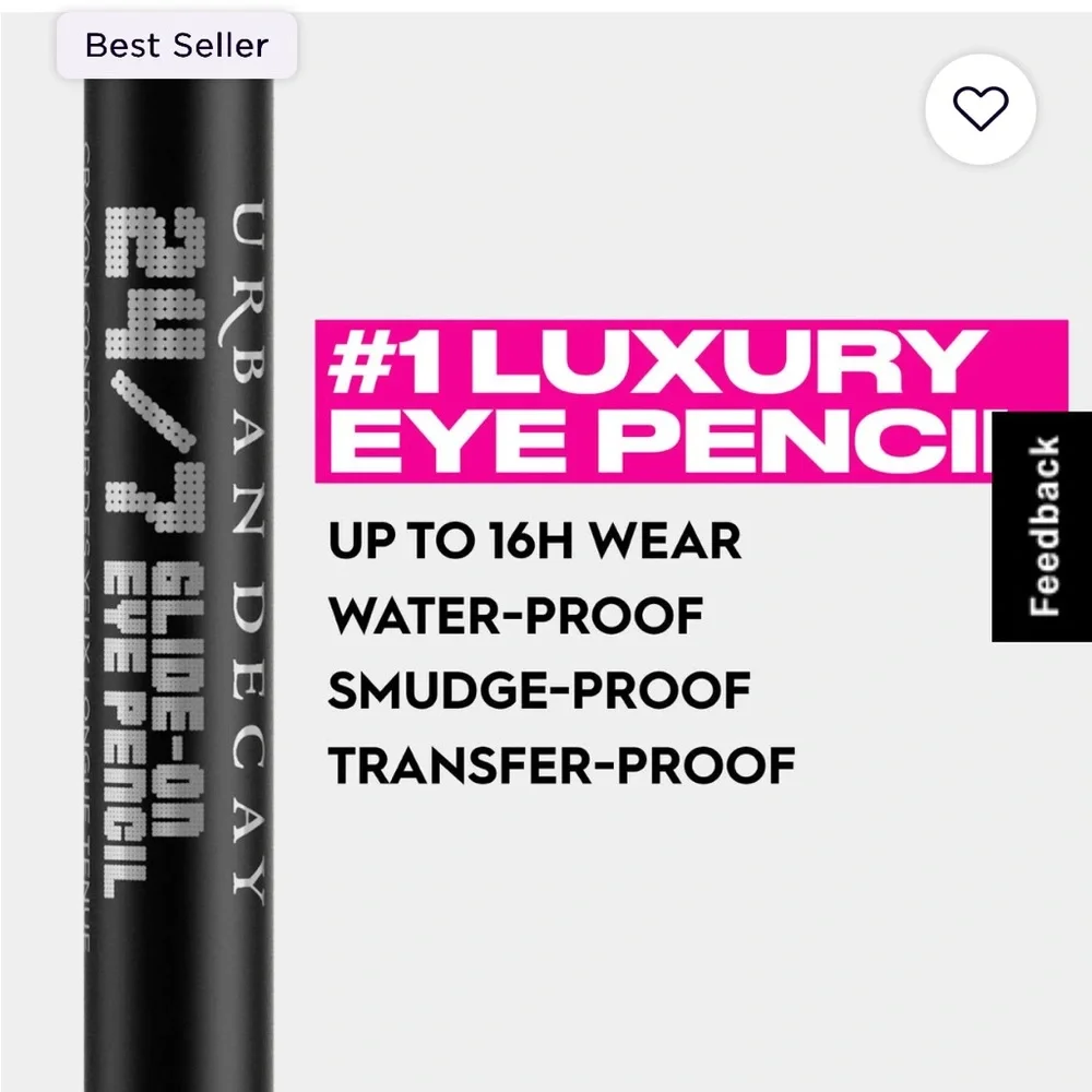 Urban Decay 24/7 GLIDE-ON WATERPROOF EYELINER PENCIL: LSD